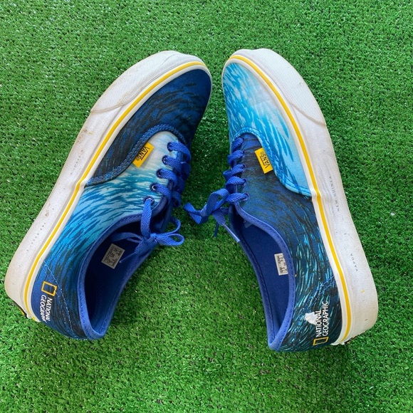 Vans National Geographic Ocean Womens Size 9 Casual Skateboarding Limited U-18 - Picture 5 of 9